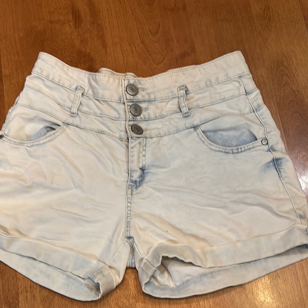 Celebrity Pink High Waist Blue Denim Shorts